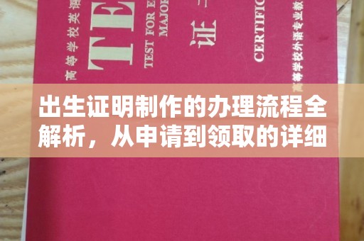 员山出生证明制作的办理流程全解析，从申请到领取的详细指南