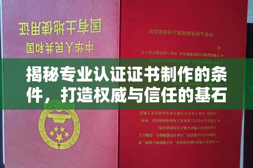 员山揭秘专业认证证书制作的条件，打造权威与信任的基石